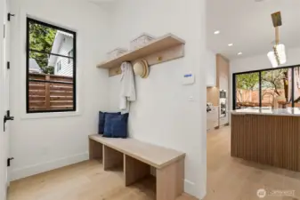 Custom Built-Ins, Security System off Garage