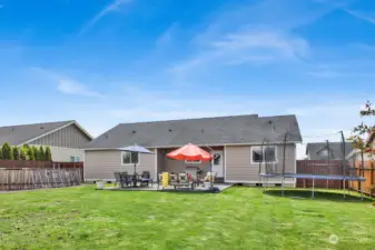 This home's 10,890 square foot lot offers a huge backyard!