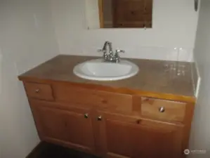 Bath cabinet in main bath