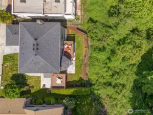 This stunning bird’s-eye view highlights the private backyard and two view decks, perfect for soaking in the natural beauty of the Pacific Northwest. During winter, enjoy views of the Sound, and the majestic Bald Eagle nest provides a front-row seat to nature’s wonders year-round.