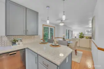 kitchen4Updated kitchen on the main floor includes upgraded appliances, painted cabinets, and stone countertops.
