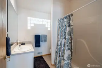 Upper level bathroom