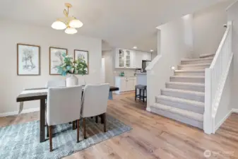 Formal dining - you won't feel "pinched" here.