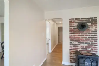 Smart layout with the bedroom conveniently located near the full bath just down the hall.