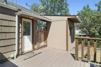 Step out to a refreshed back deck—ideal for relaxing, entertaining, or enjoying your morning coffee.