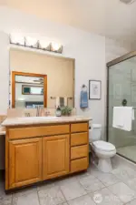 Primary 3/4 bath.