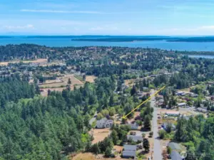 Trees surround the property, providing peacefulness and privacy.