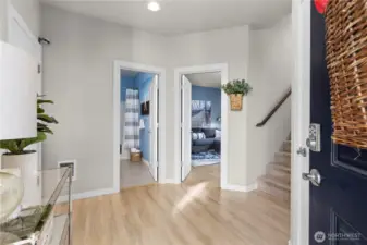 Lower level entrance with Bedroom and Full bath!