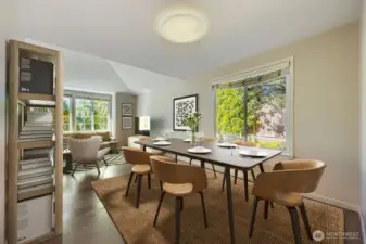 Formal Dining Room blends through to both living and kitchen.