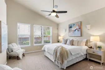 Bedroom 1 - space, storage and and ensuite.