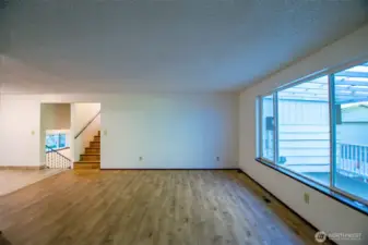 Other view of LR looking towards stairs to upper floor