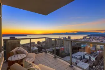 Flow out to your private, covered balcony with unbeatable views.