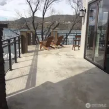 Upper deck patio.
