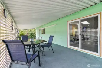 Covered and enclosed deck for year-round enjoyment.  Perhapsgrow some herbs or beautiful flowers.