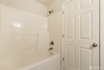 Lower Bathroom - Door leads to Utility Room