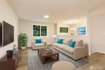 Living Room Virtually Staged