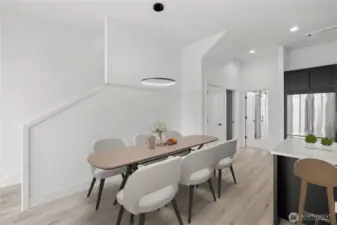 Main floor dining space