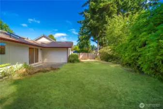 Another view showing how spacious the backyard is. Larger lots like this are hard to find.