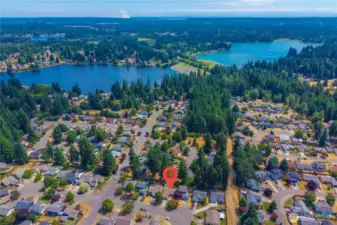 You can see how close you are to the lake from this photo.