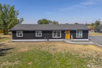 Fresh exterior paint