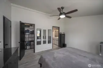 Primary closet and bath