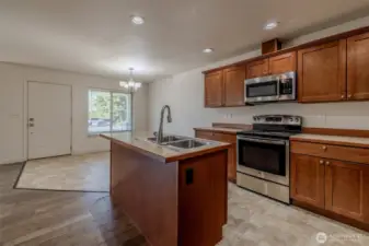 Kitchen island with sink