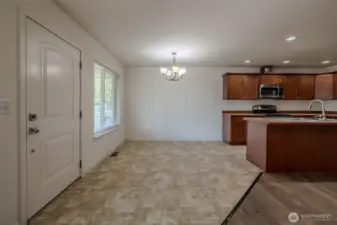 Dining off of the kitchen
