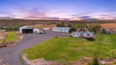 95.8 acres of land, perfect for hunting, wildlife, livestock. 79 irrigable acres with high-quality alfalfa and orchard grass. Lease for hay or use for your animals. Shop includes calving area/vet facilities