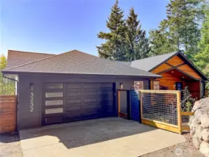 Accessible approach into the garage and house.