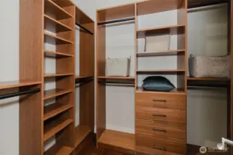 One of Two Primary Closets