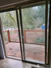 Deck off of the dining room