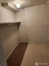 Storage space in the furnace room