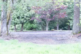 wooded area for privacy