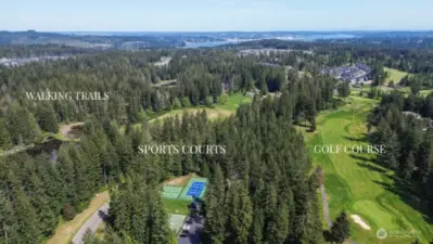 Community trails, clubhouse, putting green — walkable and welcoming