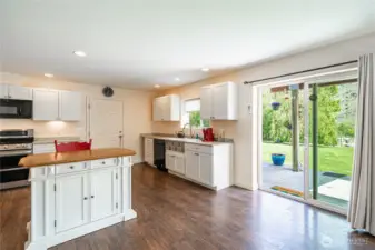 Light and bright open to living area