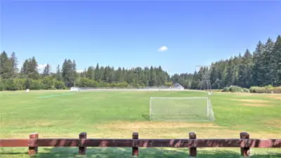 There are also soccer fields, baseball and lacrosse fields and miles of walking, running and biking trails