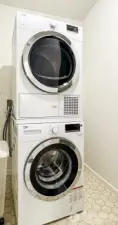 Private Laundry room with Washer and Ductless Dryer