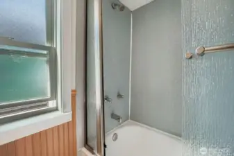 The tub is plenty large enough for soaking....
