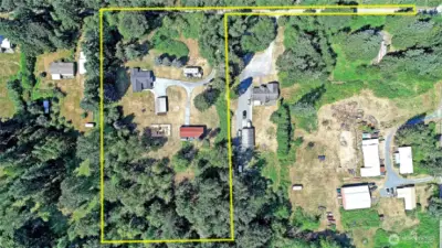 Estimated property lines.