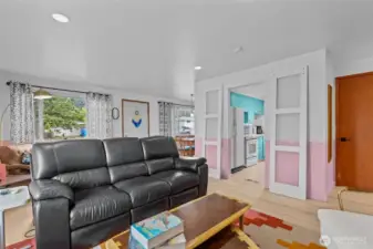 Take advantage of this great layout - living room and dining right off the kitchen!