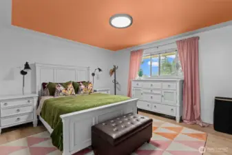 Great sized primary bedroom on main floor.