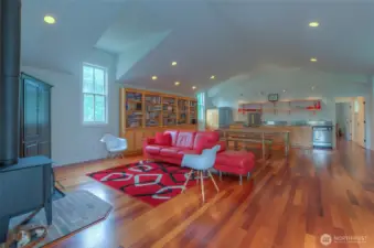 Cozy guest house living room is beautifully finished!
