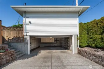 Outside, you’ll find not just one but multiple garage and parking options!