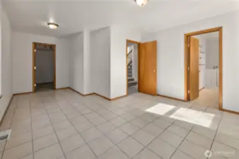 Primary bedroom on the main floor.
