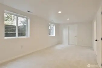 Downstairs Primary Bedroom looking at closet