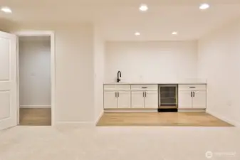 Downstairs bonus room and laundry room