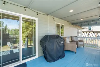 Covered back porch