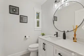 Additional half bath upstairs