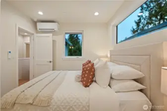 Each bedroom has their own mini-split to keep things comfortable.