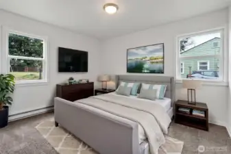 Bedroom #2 digitally staged